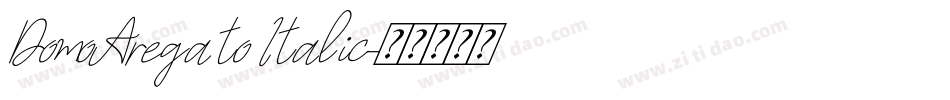 DomoAregato Italic字体转换
